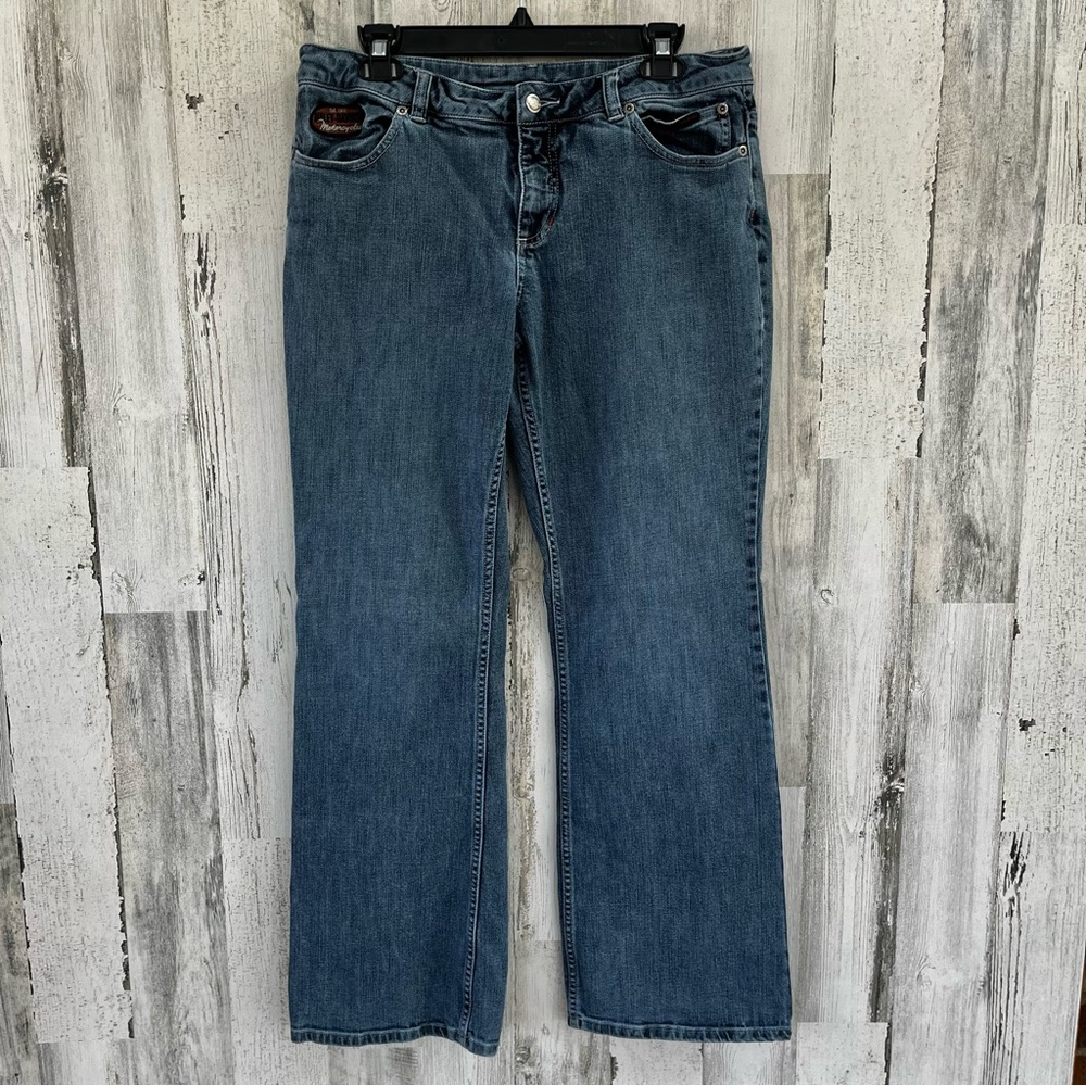 HARLEY DAVIDSON Boot Leg Blue Jeans 12
